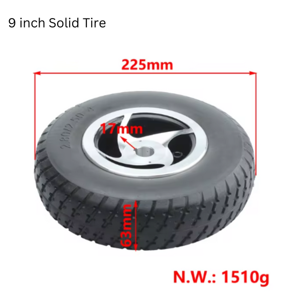 PMA Tire 8 inch 9 inch Solid Tire wheel Solid Rubber Tire Mobility Scooter Tire